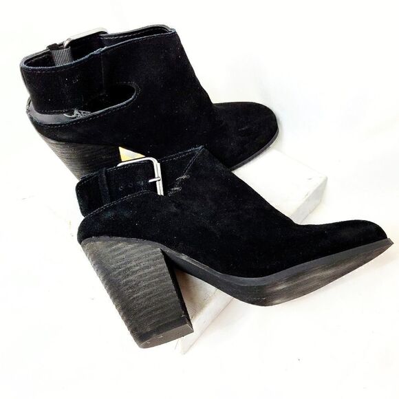 Carlos Hawthorne Leather Suede Ankle Boots - Picture 3 of 8